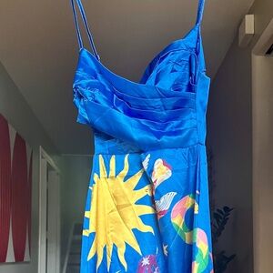 Blue spaghetti straps Dress